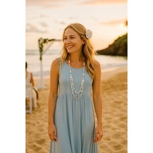 Honey Me Dress Plus Necklace‎ Maxi  Casual Summer Dress Size Large